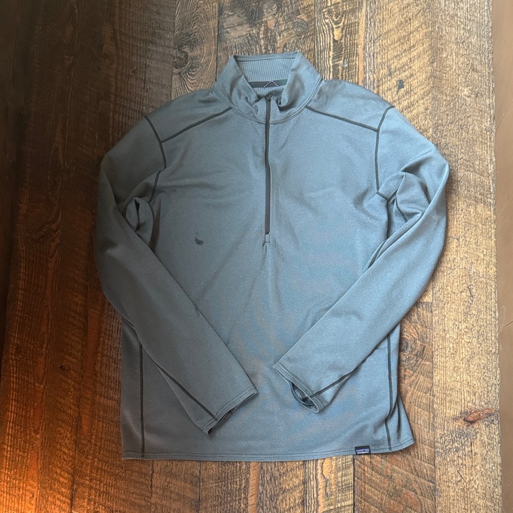 Patagonia Men's Slate Gray Lightweight Quarter-Zip Shirt Jacket